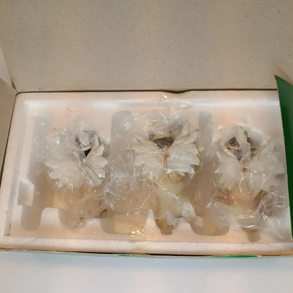 Vintage House Of Lloyd Christmas Set Of 3 Native American Angels Ornaments 1993